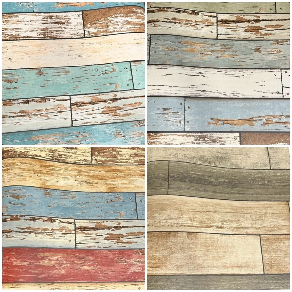 NEW Large Bundle of 45 Large Assorted Wood Pattern Wallpaper Sample Sheets- DIY